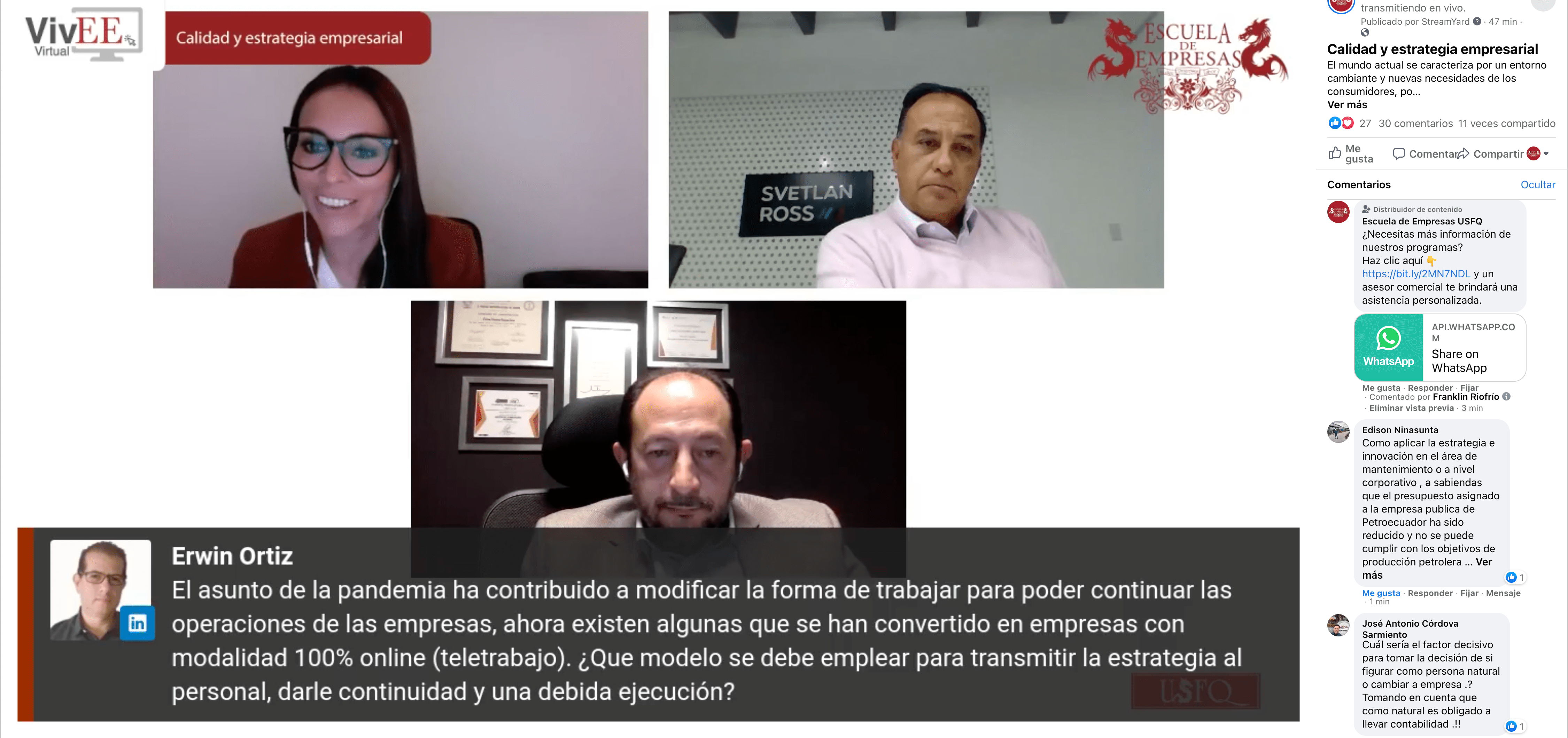 VivEE virtual- Calidad y Gesti&oacute;n empresarial