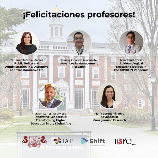 Profesores de la USFQ cumplen un reto en el Research Symposia del International Academic Program